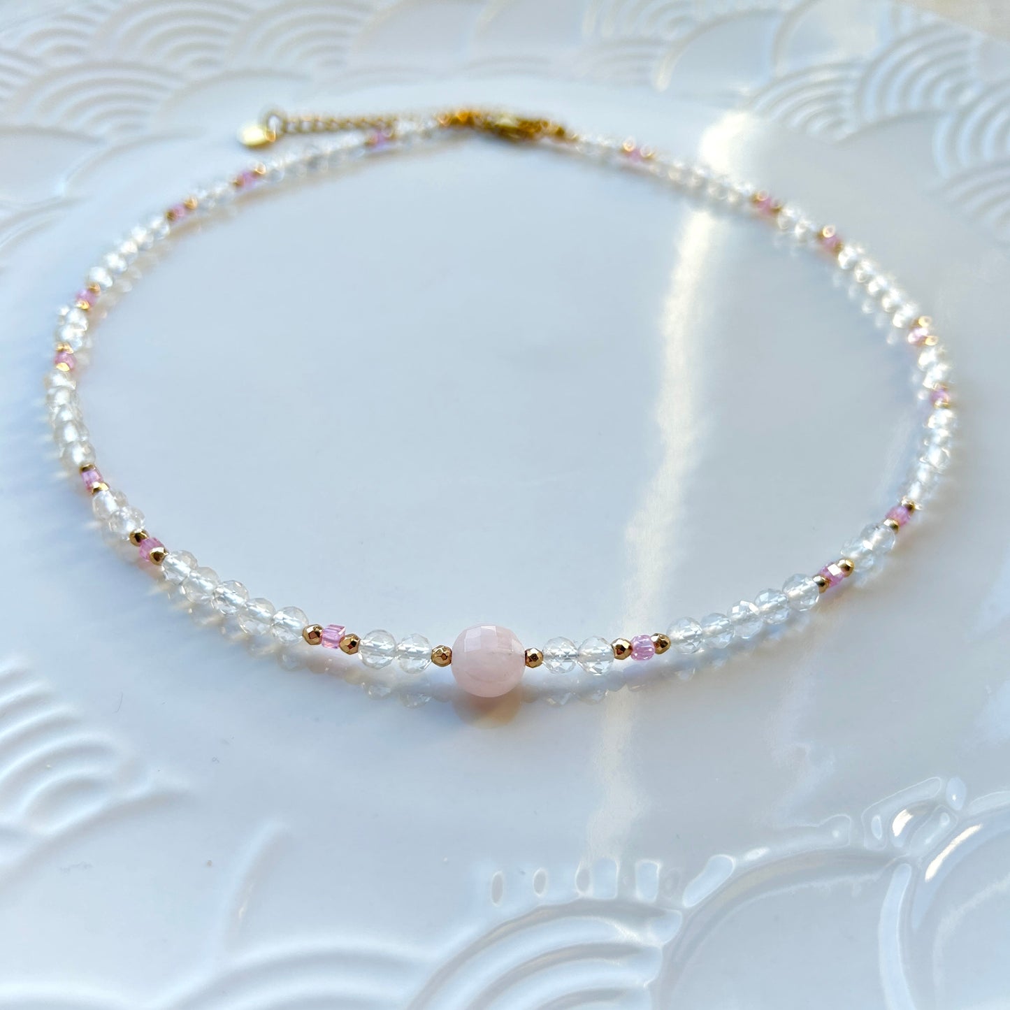 Naszyjnik KRYSZTAŁ GÓRSKI | MORGANIT