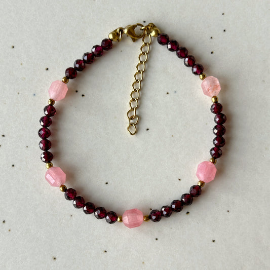 Bransoletka GRANAT | RODOCHROZYT