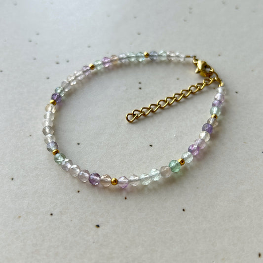 bransoletka na zapięciu z fluorytu